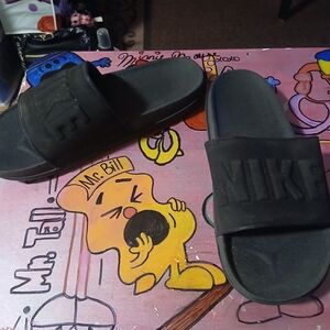 Nike Black Slide Sandals